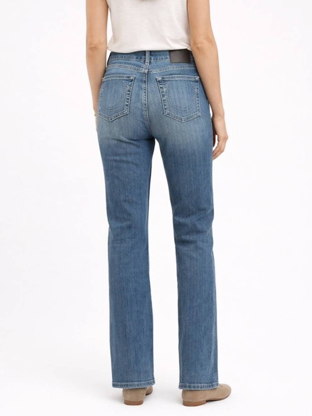 True Religion Becca Bootcut Jeans Size 27 Mid Rise Made in Mexico #204447